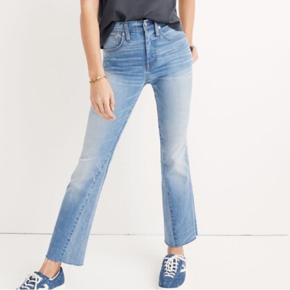 Madewell Cali Demi-Boot Jeans: Inset Edition Sz 28